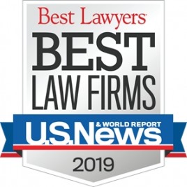 US News and World Report Best Law Firms Badge 2019