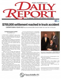 Daily Report Front Page