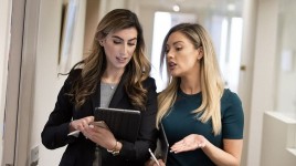 Attorney Edlin Martin meeting with Attorney Lauren Mackay